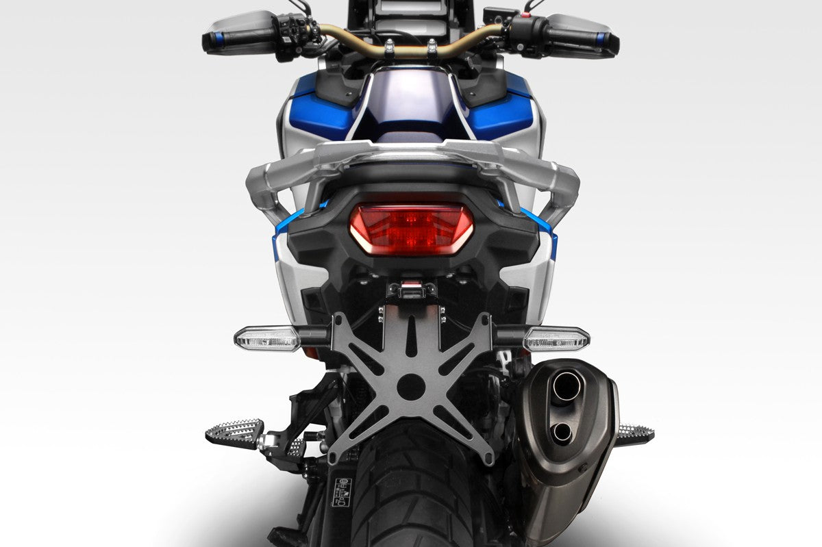 R-01013 CRF1100 Africa Twin Adventure Sport & Standard 2020/25 - Kit Targa Internazionale - Portatarga Regolabile - Minuteria Inclusa - Accessori De Pretto Moto (DPM Race) - 100% Made in Italy