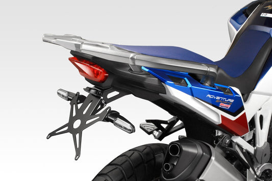 R-01013 CRF1100 Africa Twin Adventure Sport & Standard 2020/25 - Kit Targa Internazionale - Portatarga Regolabile - Minuteria Inclusa - Accessori De Pretto Moto (DPM Race) - 100% Made in Italy